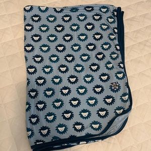 Kickee Pants Pond Lion Swaddle Blanket